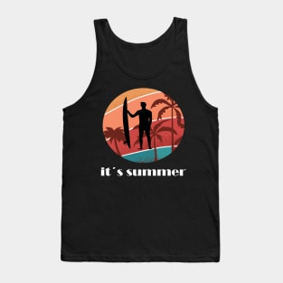 Surfing girl is the best windsurfing Tank Top